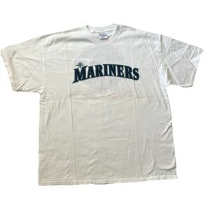 Seattle Mariners Trader Joes Vintage 90s Baseball T-shirt #1 DAD Tee Men XL NWOT